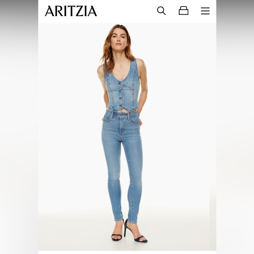 Aritzia denim forum Lola high rise skinny